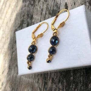 Blue dangle earrings 🕊